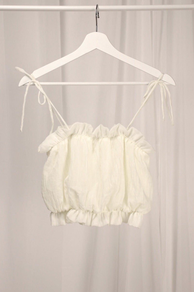 Swan Crop Top Cream